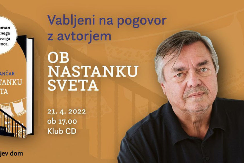 Slika Drago Jančar bo v Ljubljani predstavil svoj novi roman Ob nastanku sveta